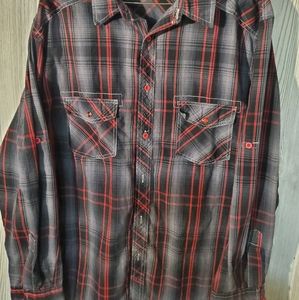 Men's plaid long sleeve